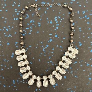 Elegant Silver and Black Women's Necklace